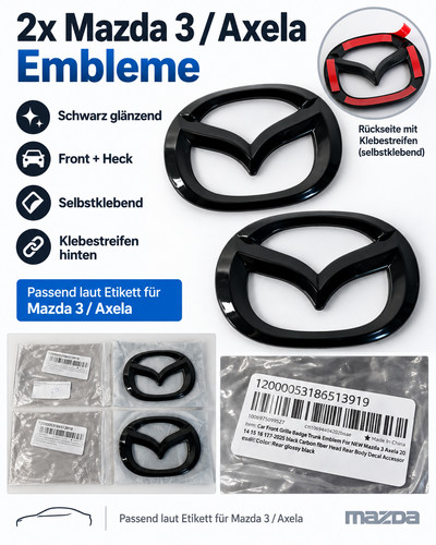 Mazda axela emblem - mazda,